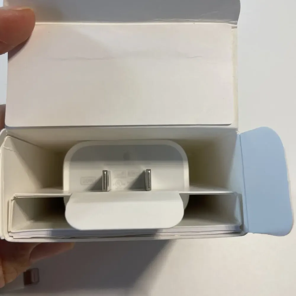 Genuine Apple 20W USB-C Power Adapter Block Box & USB-C to Lightning Cable Set
